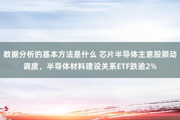 数据分析的基本方法是什么 芯片半导体主意股颤动调度，半导体材料建设关系ETF跌逾2%