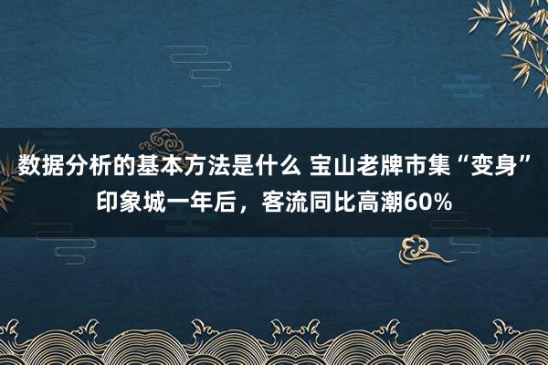 数据分析的基本方法是什么 宝山老牌市集“变身”印象城一年后，客流同比高潮60%