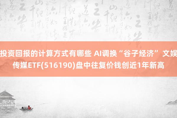 投资回报的计算方式有哪些 AI调换“谷子经济” 文娱传媒ETF(516190)盘中往复价钱创近1年新高