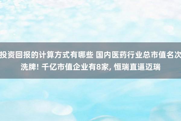 投资回报的计算方式有哪些 国内医药行业总市值名次洗牌! 千亿市值企业有8家, 恒瑞直逼迈瑞