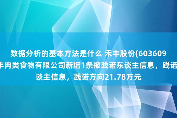 数据分析的基本方法是什么 禾丰股份(603609)控股的开封禾丰肉类食物有限公司新增1条被践诺东谈主信息，践诺方向21.78万元