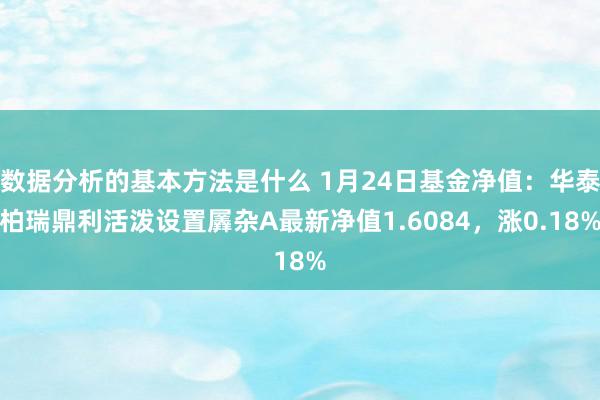 数据分析的基本方法是什么 1月24日基金净值：华泰柏瑞鼎利活泼设置羼杂A最新净值1.6084，涨0.18%