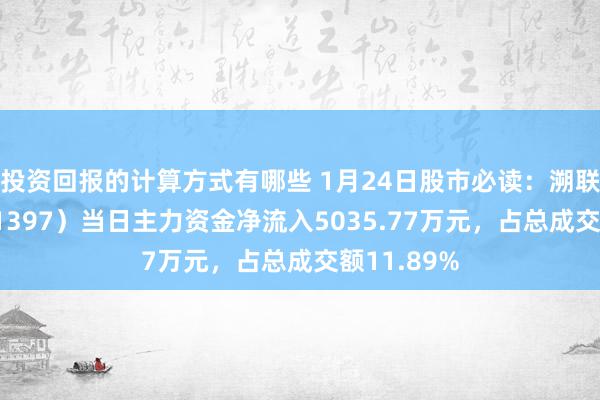 投资回报的计算方式有哪些 1月24日股市必读：溯联股份（301397）当日主力资金净流入5035.77万元，占总成交额11.89%