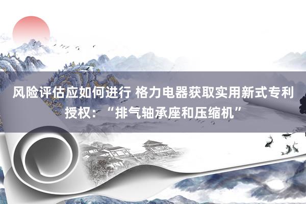 风险评估应如何进行 格力电器获取实用新式专利授权：“排气轴承座和压缩机”